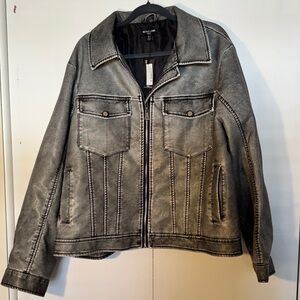 PrettyLittleThing Black Faux Leather Jacket